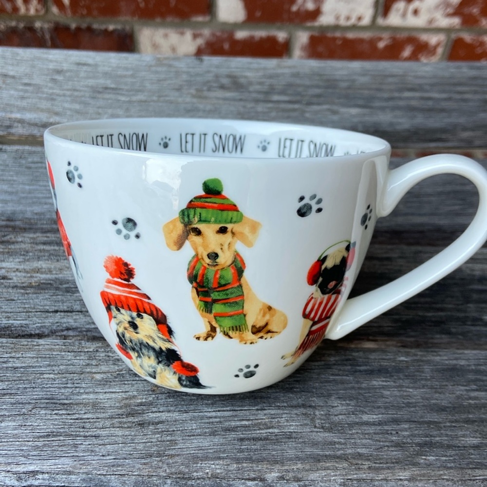 Portobello by Design let it snow DOG mug